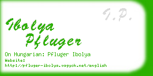 ibolya pfluger business card